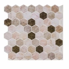 타일스티커 육각베이지 주방타일시트지 예쁜타일스티ryu3+5PVb