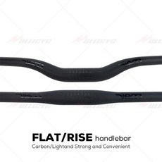자전거 핸들 Deda-초경량 MTB 핸들바 풀 카본 블랙 매트 플랫 라이즈 산악 자전거 부품 뉴 스타일 Zero2 31.8mm, Rise 640mm, Rise 640mm, 1개