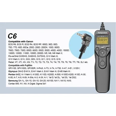 Canon Nikon Sony Fujifilm Olympus Pentax 카메라 용 시간 경과 간격계 LCD 타이머 원격 셔터 릴리즈, 08 TR90 C6 For Canon, 08 TR90 C For Canon