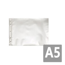 A5 0.04t 펄 비닐내지 (군자) 가로형 화일속지 20매입 10속(낱장200장), 1개