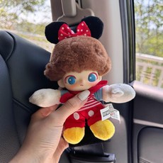DIMOO 汽車安全帶保護套, 米妮的氣球-黑水晶絨護肩, 1個