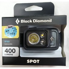 伊凱文戶外 Black Diamond SPOT 400 頭燈 LED BD 400流明 IPX8 白光 紅光, 墨灰, 1個