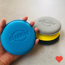 세차용품 자동차 왁스 스펀지 어플리케이터, 왁스스펀지1p-옐로우