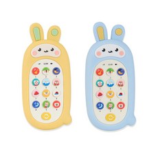 키즈핸드폰 멜로디완구 어린이전화기 조카선물 셀카폰 랜덤1개, 토끼