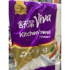 舒潔 Viva 三層廚房紙巾 / 科克蘭 隨意撕特級廚房紙巾 / Bounty 隨意撕特級廚房紙巾, 1個, 舒潔 Viva三層廚房紙巾 (宅配)