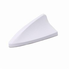 鯊魚鰭天線 汽車車頂裝飾天線 鯊魚鰭造型 收音機天線 強波天線, 飛度塔夫綢白【加強型】, 1個