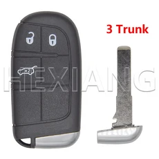 HE SIP22 블레이드 교체 자동차 원격 키 쉘케이스 지프 컴퍼스 피아트 500 용 단추, 02 For Jeep, 01 3 BT