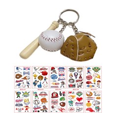 봉백 야구 덕후 야구 키링 타투 스티커 증정