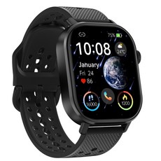 블루투스 스마트워치 BEST60 2.13인치 고화질 디스플레이 GPS 아웃도어, GPS + 블루투스, 5.4cm, 블랙