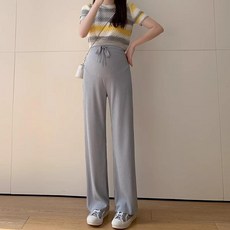 孕婦褲 夏季薄款 寬鬆舒適 居家休閒直筒闊腿褲