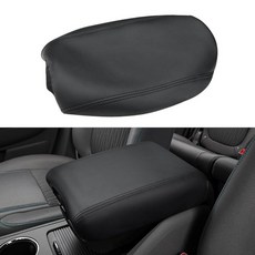 INTGET 센터 콘솔 커버 2007-2017 쉐보레 트래버스/엔클레이브/아카디아 가죽 센터 콘솔 암 레스트 뚜껑 프로텍터 내부 액세서리 (블랙 가죽 커버(스킨만 해당), 블랙 가죽 커버(스킨만 해당), 1개