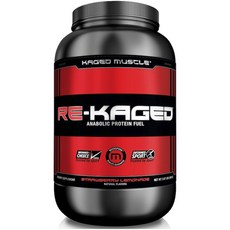 KAGED MUSCLE 分離乳清蛋白粉 草莓檸檬水口味, 940g, 1個