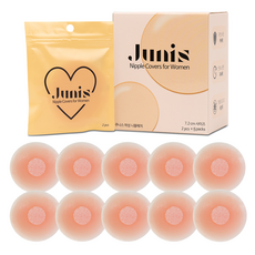 주니스 여성 실리콘 니플패치 원형, 10개
