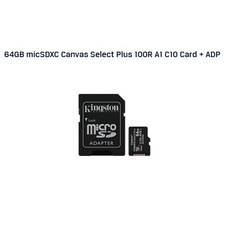 Kingston 金士頓 micro SDXC 記憶卡 SDCS2/64GB 128GB, 1個