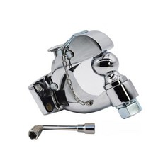 견인 히치볼 트레일러 카라반 차량용 볼히치 연결고리 리시버 자동차 도킹 커플러, 탄소강 볼 블랙