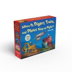 Where Do Diggers Trains and Planes Sleep at Night? Board Book Boxed Set Board Books, Random House Books for Young Readers