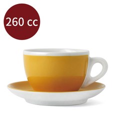 d'ANCAP Verona 33063 大卡布杯 260cc 單客 黃 HG9382 義大利製造 陶瓷, 1個, HG9382 黃色
