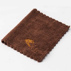 차수건 고급스럽고 다포 다건 예쁜, 다크 브라운, 1개