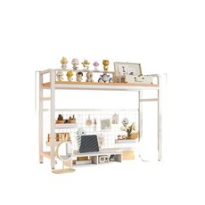 책상서랍장 컴퓨터 프린트 키높이 서랍장 프린터 정리대 55x20x68 단층 화이트 프레임, 95x20x98 이층 화이트 프레임