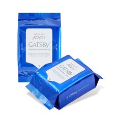 GATSBY 아이스 데오도란트 바디 페이퍼 시트러스 대용량 30매 2개