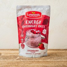 Linwoods 린우즈 스트로베리 에너지 오버나이트 오트, 1개, 1kg