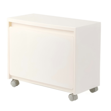 수납하마 폭좁은 틈새수납장 이동식 슬림장 다용도 수납장, 화이트, 1개