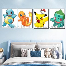 포켓몬 보석십자수 만들기 캐릭터 어린이 제작 수공예 집콕 장식 공예 선물 보코몬, 1개, 제니터