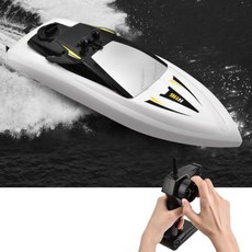 물놀이용 스피드 RC보트 h116 모터보트 입문용보트 어린이RC배 RC배 물놀이 RC카, 엘로우, 1개