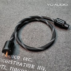 YU AUDIO 無氧銅鍍銀電源線 HiFi音響 CD機真空管機擴大機, 1個, 品字頭,0.5米