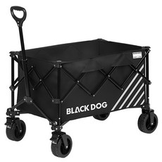 BLACKDOG 랜드 웨일 전지형 접이식 캠핑웨건 380L CBD2550JJ026, 1개, 블랙