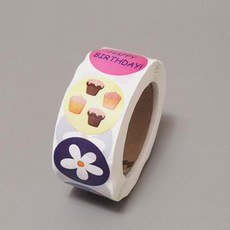 [1+1] 실속 고급 나이스데이 롤 스티커 500p 구디백 선물포장 생활 감성 선물 추천