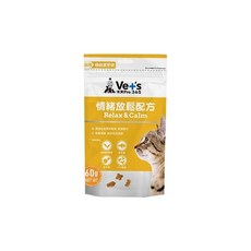 Ve+s 唯寶 Pro 365 貓用機能潔牙餅 情緒放鬆配方 60g, 1個