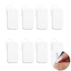 Gaayou 핀형 전극 저주파 겔패드 리필 젤패드 8*4cm 8장 핀 타입 2mm 적용 바늘 단자 교체용, 화이트