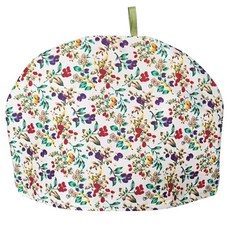 빈티지 티 코지 네이처 코튼 포트 워머 티포트 방진 단열 커버 주방 가정용 테이블 호텔 파티 레스토랑(레드 플라워)