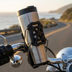 ARVOA 자전거 컵홀더 오토바이 핸들 컵거치대 음료 거치대 라이딩 필수템, ARM-B0001, 블랙홀더