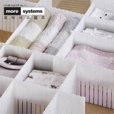 모아시스템즈 서랍장용 칸막이 소형, 화이트, 4개