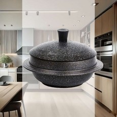 인덕션 가마솥 24cm 구이 뚜껑 알루미늄 가정용 웍 넌스틱