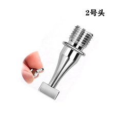 鑽石畫點鑽筆 螺紋不鏽鋼筆頭, 1個, 螺紋不鏽鋼2頭