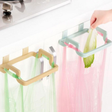 지니홀딩스 1+1 주방 문걸이 봉투걸이 쓰레기통 비닐 봉투 홀더 싱크대 봉지걸이, 2개, 랜덤
