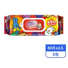 康乃馨 濕巾 超大尺寸 80 Sheets, 1箱, 80張, 200g