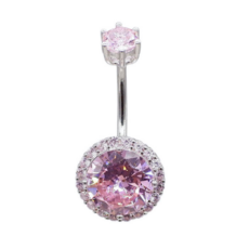 실버 S925은 큐빅 지르콘 배꼽 피어싱