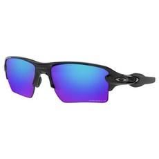 OAKLEY FLAK 2.0 XL運動太陽眼鏡, 1個, 黑色/棱鏡藍寶石偏光鏡片