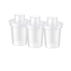 便攜式奶粉分裝盒 嬰兒奶粉盒 外出密封防潮收納罐 輔食盒, 1個, 三個裝 母嬰食品級PP