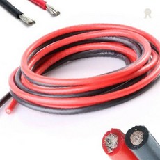 실리콘 피복 전기선 20AWG 2심 유연성 내열 배선재 전자기기 DIY 전원연결