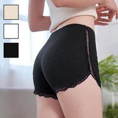 여성스러운 시스루 레이스 탄탄 스판력 데일리 속바지 여성속바지 치마속바지 기모속바지