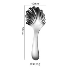 台灣本土貨 便攜勺子叉子短柄叉勺學生用吃飯甜品圓勺叉子迷你餐具, 1 個銀殼勺, 1個