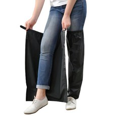 MORYTRADE 레그 커버 방수 다리 레인코트 전면 개방 오토바이 비 XL 블랙