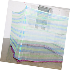 블루 사각 모기장 별대형 210x300 침대용 네트