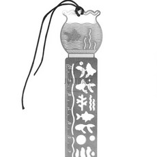 클래식 디자인 책갈피 겸 도형자 템플레이트 학용품자 책갈피도형자, 어항