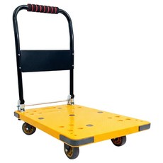 GWT-450 高載重摺疊手推車 450kg 承重 72x48cm 酚醛塑膠板, 黃色, 1個